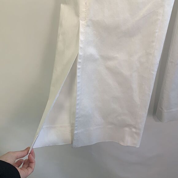 Per Se NWT white wire with slit slacks - Picture 5 of 12